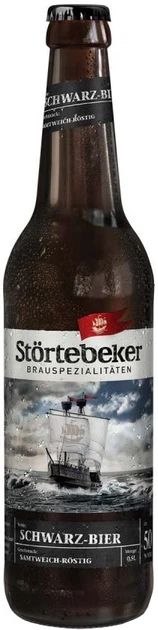 Пиво Stortebeker Schwarz-Bier темне фільтр. 5% 0.5 л скло